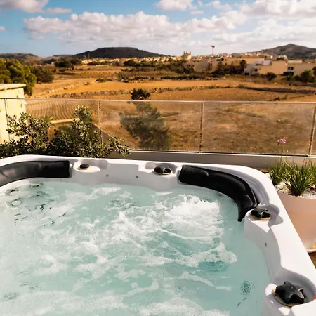 Lejlighed Pet Friendly Penthouse, Rooftop Jacuzzi With Views Għarb